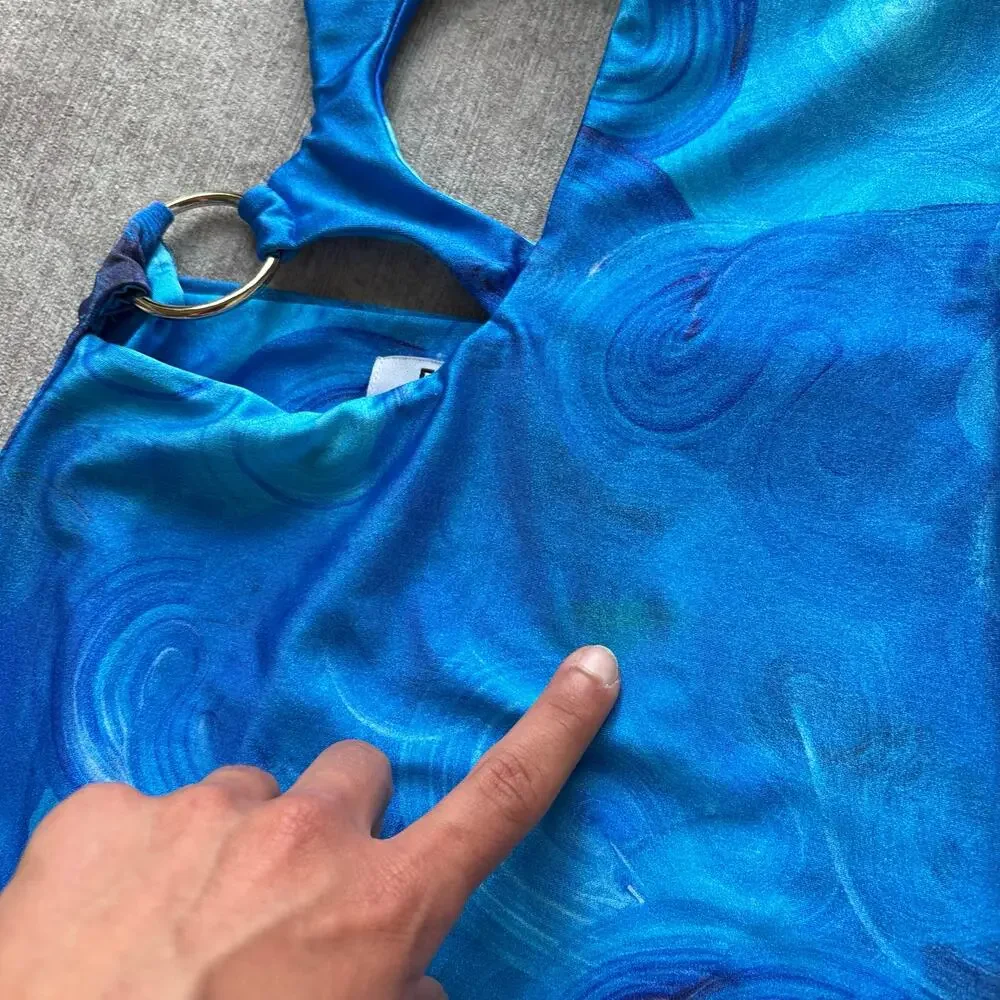 Farai London Blue Maxi Dress - Picture 4 of 7